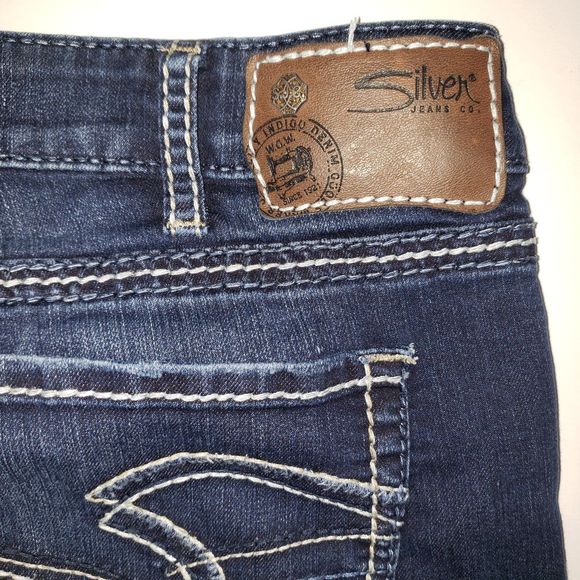 SILVER JEANS Berkley Dark Denim Straight Leg Jeans Womens Size W32/L32 - Picture 5 of 9